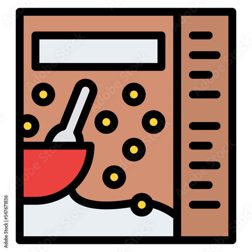 cereal food breakfast box icon