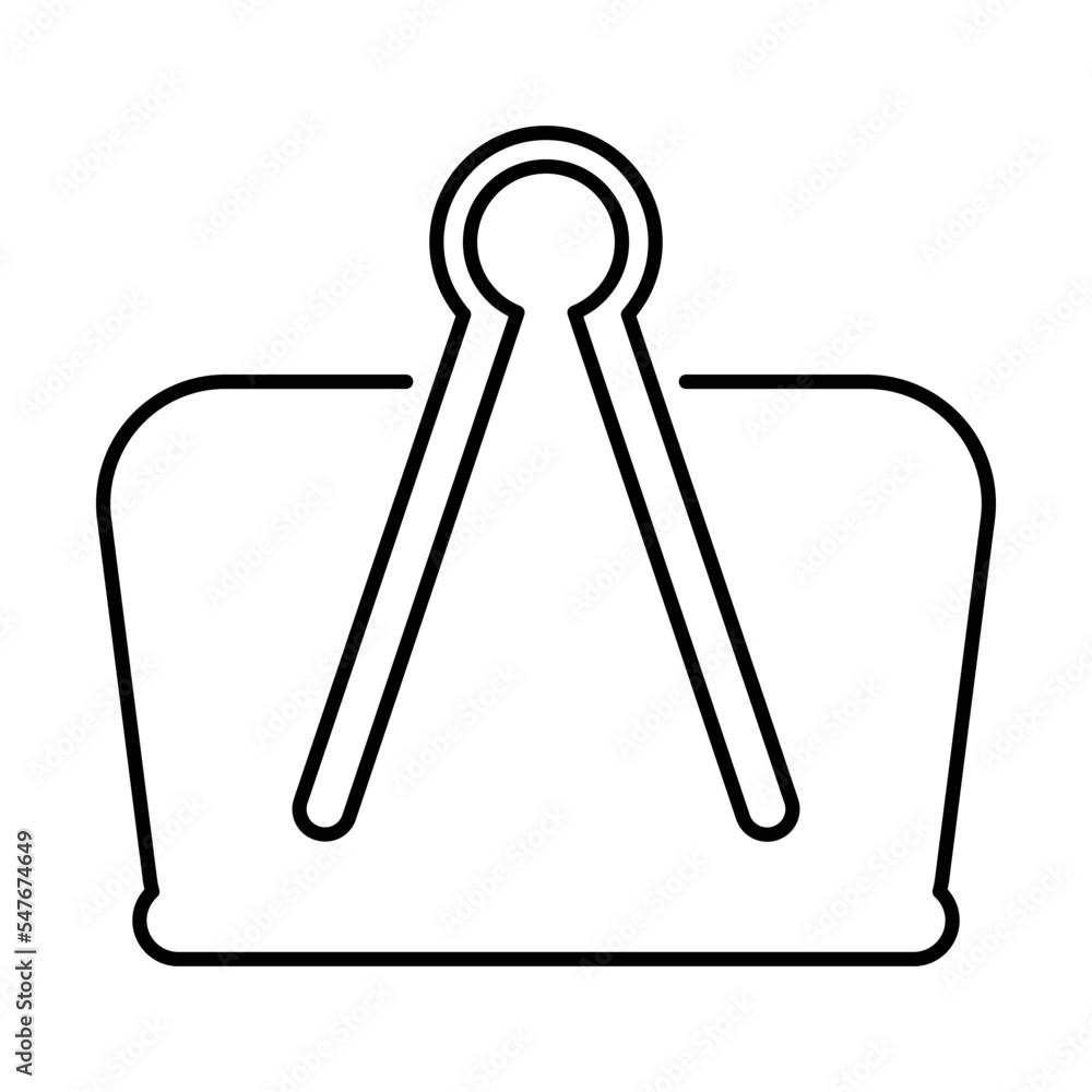 Paper Clip Icon in Line Style Paper Clip Icon in Line Style