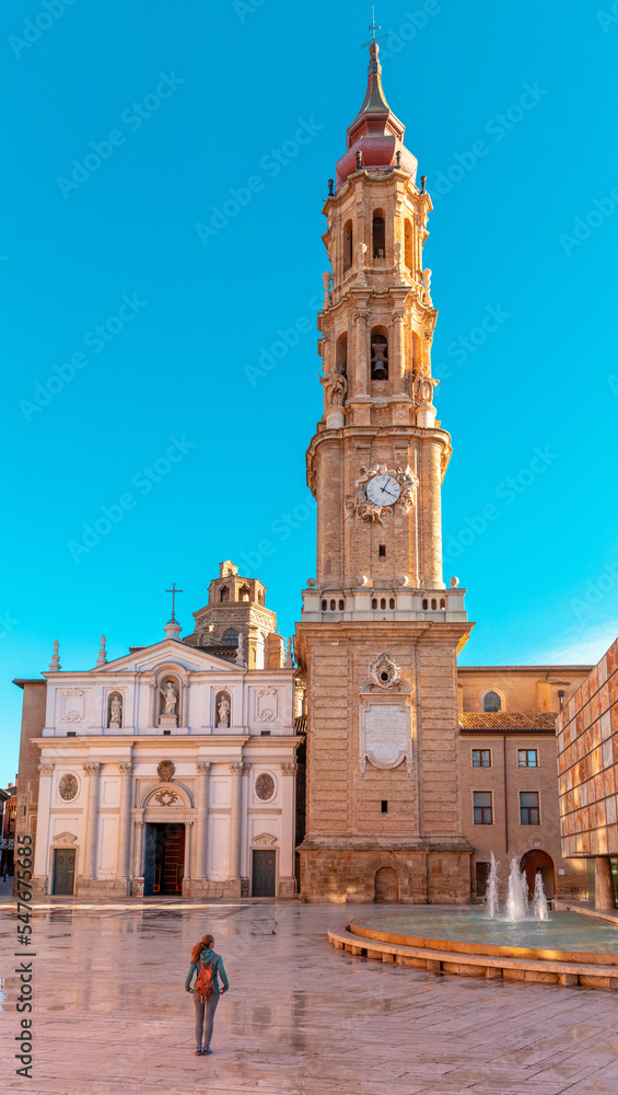 Cathedral of Saragossa in Aragon, Spain