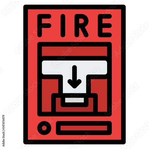 fire alarm fire emergency safety icon