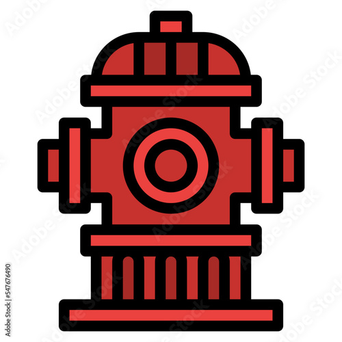 fire hydrant water emergency safety icon