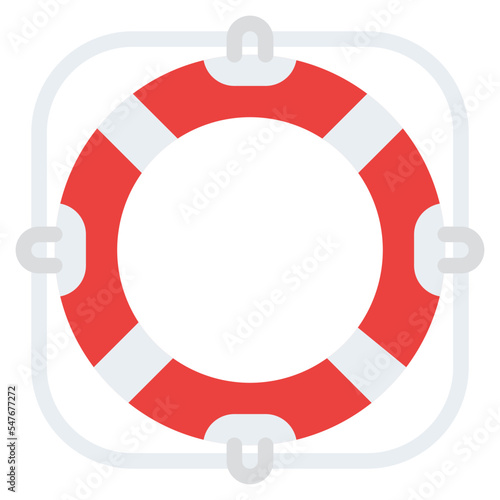 lifebuoy boat sea safety icon