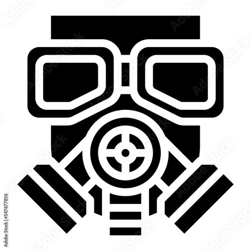 gas mask protection respirator safety icon