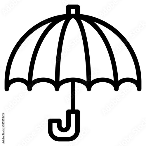 umbrella protection insurance safety icon