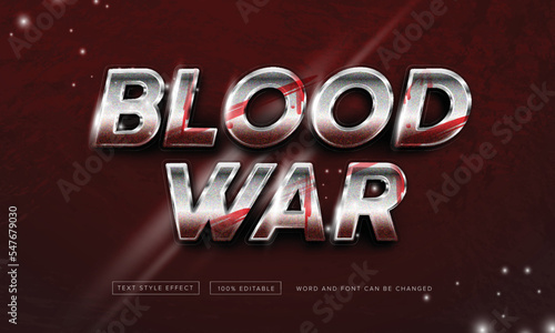 Blood war on chrome text effect free download