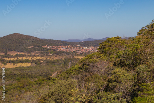 View of the historic center of the city of Pirenopolis City on July, 2022, Pirenopolis, Brazil.