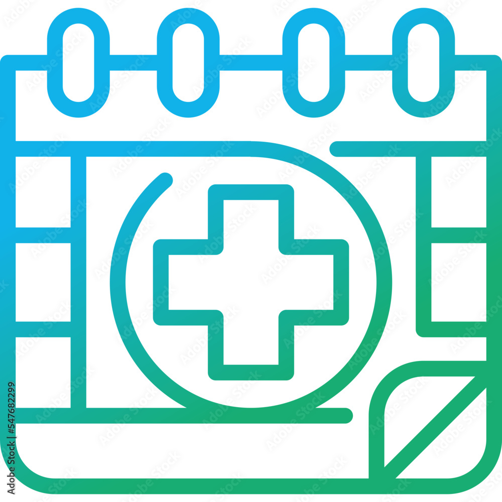 appointment gradient line icon appointment gradient line icon