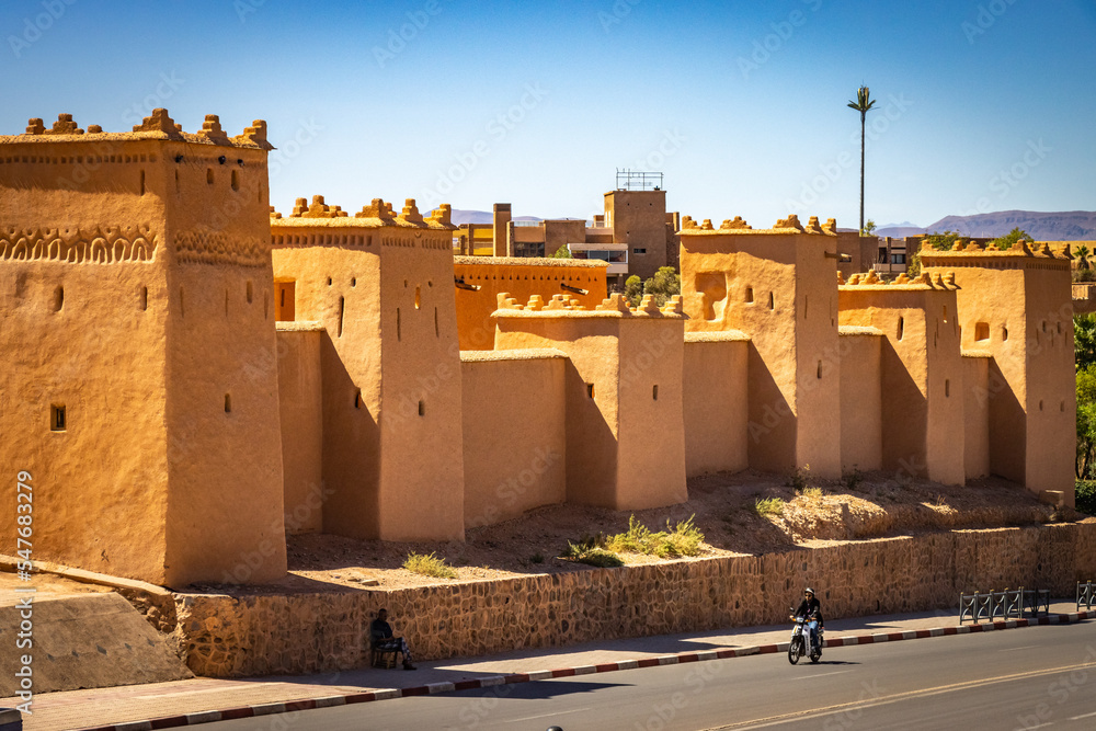 Fototapeta premium kasbah in ouarzazate, morocco, north africa