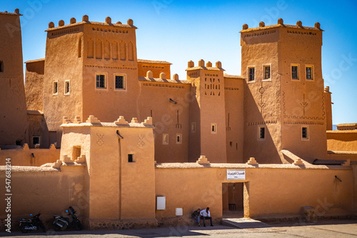 kasbah in ouarzazate, morocco, north africa photo