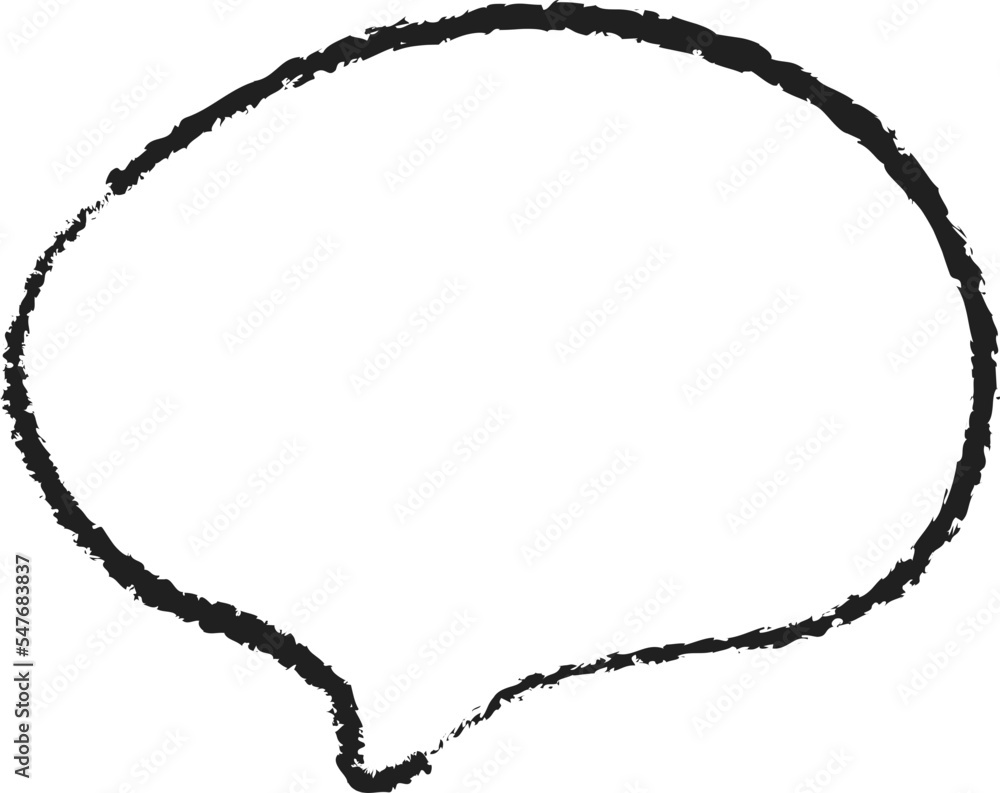 Cute doodle speech bubble hand drawn for decoration Cute doodle speech bubble hand drawn for decoration