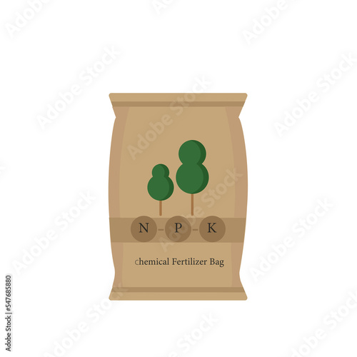 illustration fertilizer bag isolated icon