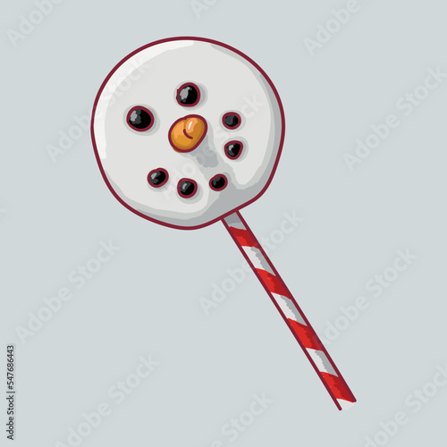 Christmas sweets. Lollipop. Candy. Vector graphics
