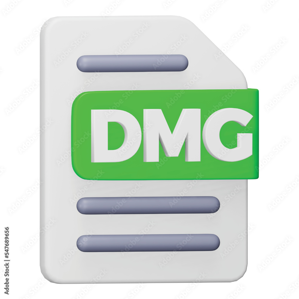 Dmg file format 3d rendering isometric icon. Dmg file format 3d rendering isometric icon.