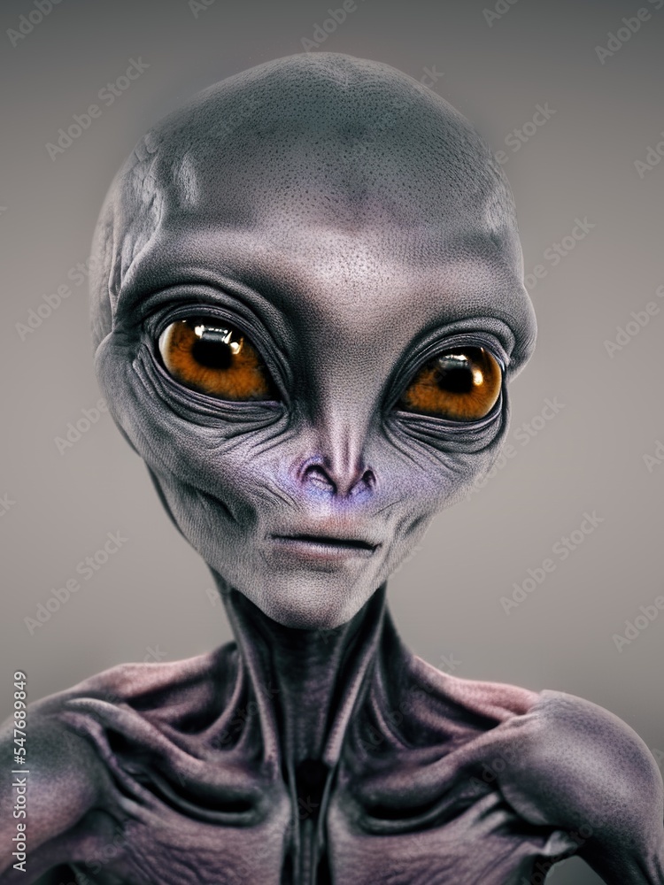 A portrait of an Alien A portrait of an Alien