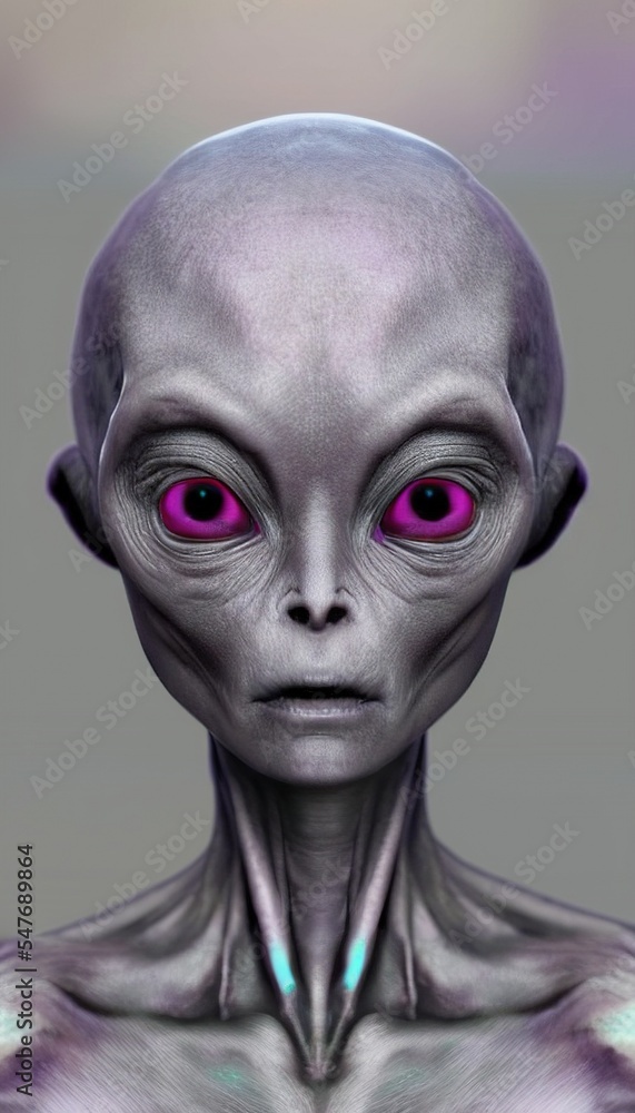 A portrait of an Alien