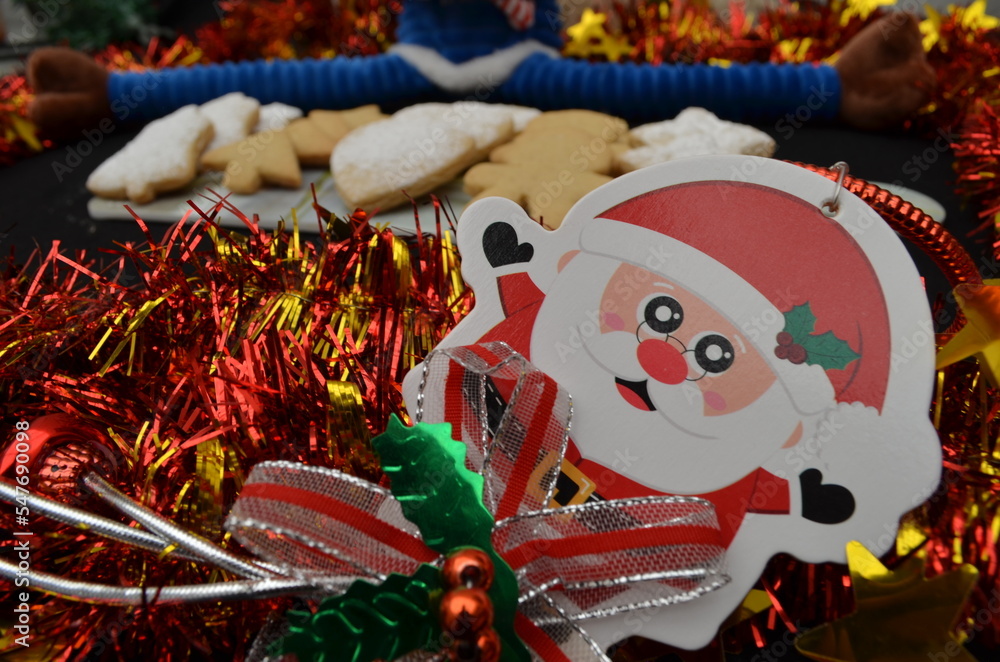 Fototapeta premium beautiful handmade cookies for Christmas celebration