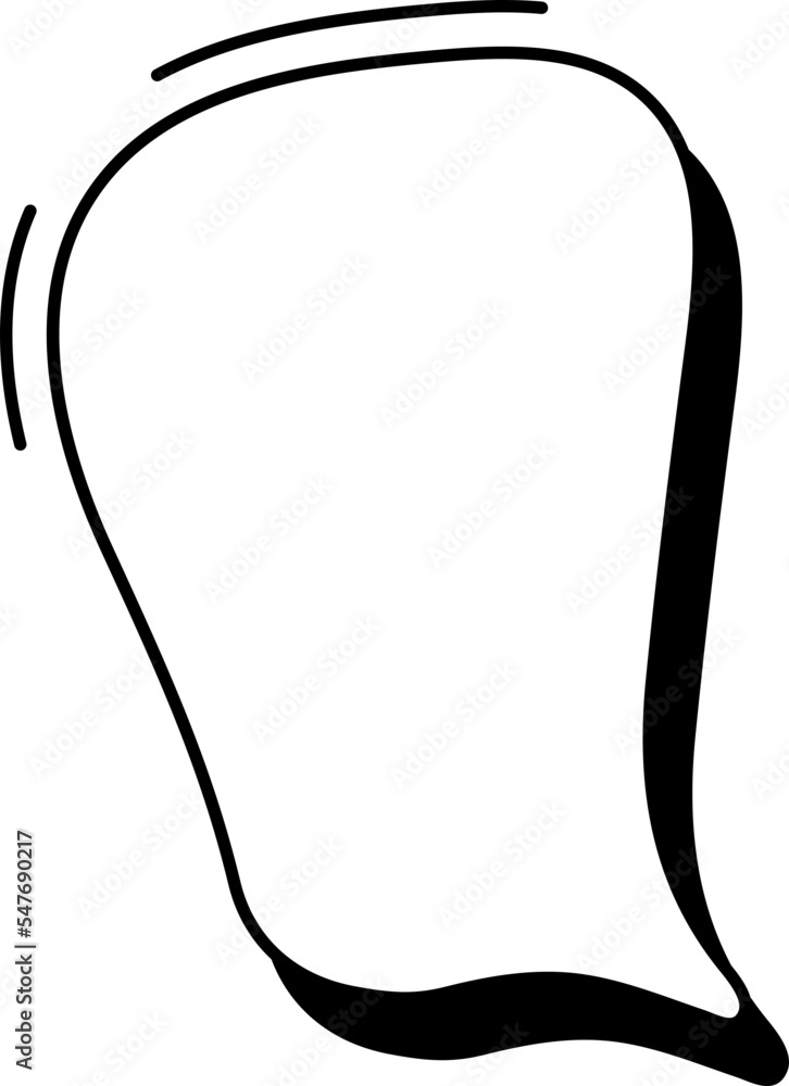 Cute doodle speech bubble hand drawn for decoration Cute doodle speech bubble hand drawn for decoration