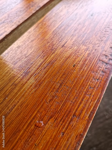 wooden board as part of the chair