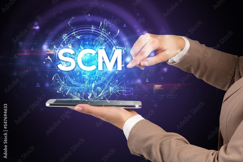 Close-up of a touchscreen with abbreviation. Close-up of a touchscreen with abbreviation.