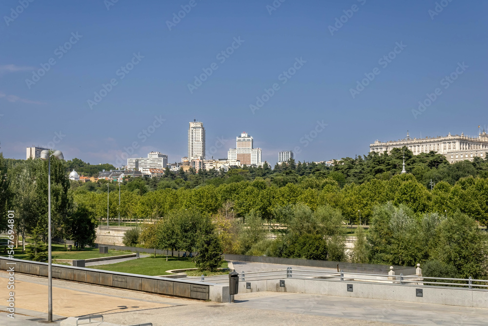 Madrid Rio Park and Royal Palace