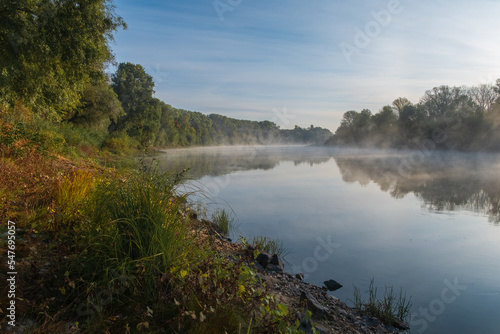 fog over the lake