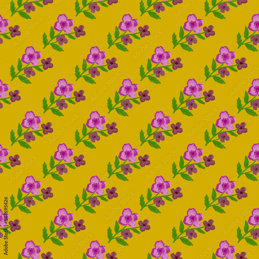 Doodle stylized flowers seamless pattern. Decorative naive botanical texture. Creative flower background. Doodle stylized flowers seamless pattern. Decorative naive botanical texture. Creative flower background.