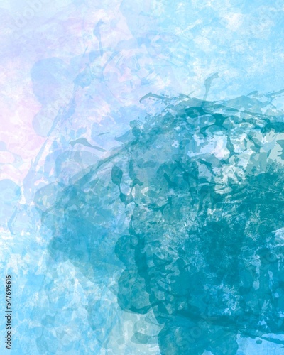 cold abstract background in winter style