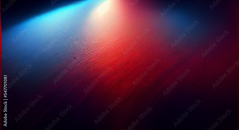 Abstract red and blue gradient geometric diagonal layer on black ...