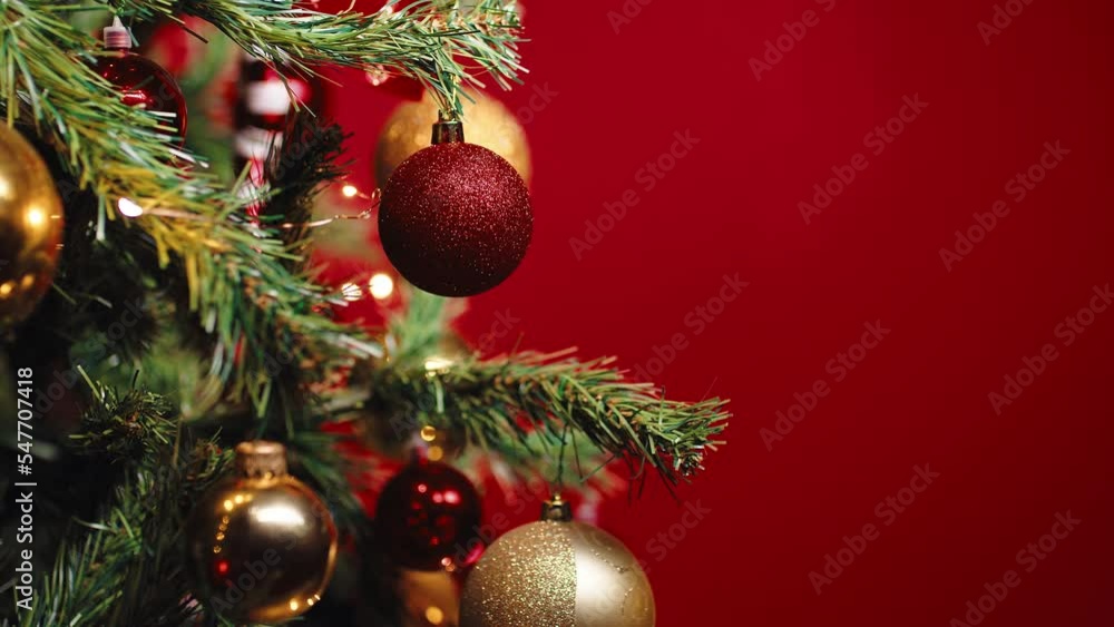 Christmas Tree On Red background Christmas Tree On Red background