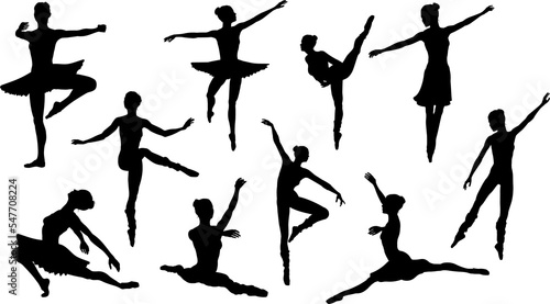 Silhouette Ballet Dancers