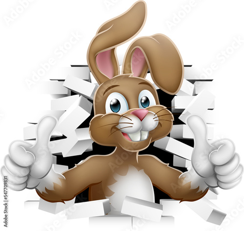 Easter Bunny Thumbs Up Comi...