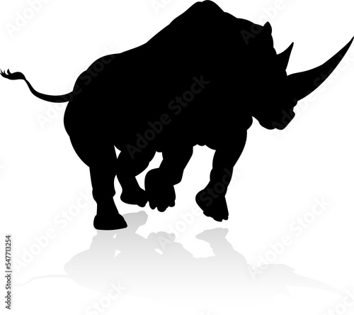 Rhino Animal Silhouette