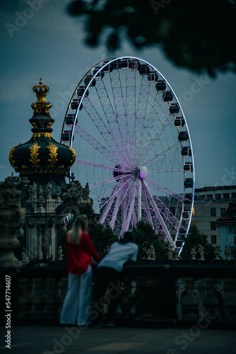 ferris wheel in the night