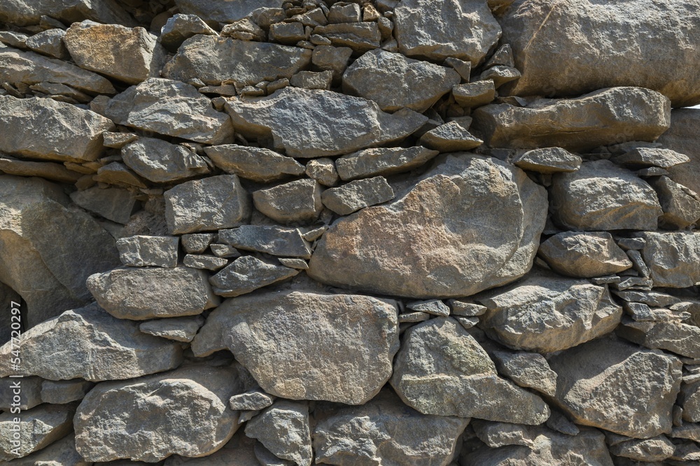 Close up view of natural nature stone wall texture. Aruba.