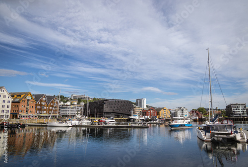 Boats in Tromso Harbour, Norway © Kathy Huddle 