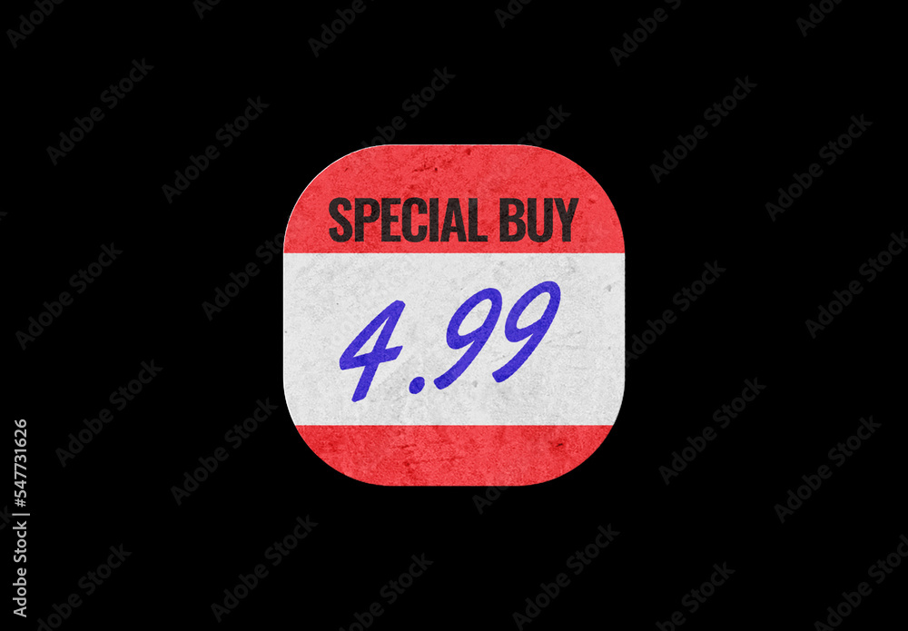 Price Sticker Paper Texture Mockup Template Stock Template Adobe Stock