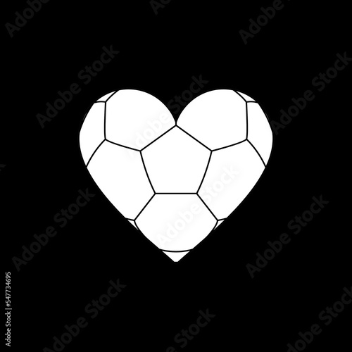 Soccer Ball or Foot Ball Lover Icon Symbol for Art Illustration  Apps  Website  Pictogram  T-Shirt  News  Or Graphic Design Element. Vector Illustration