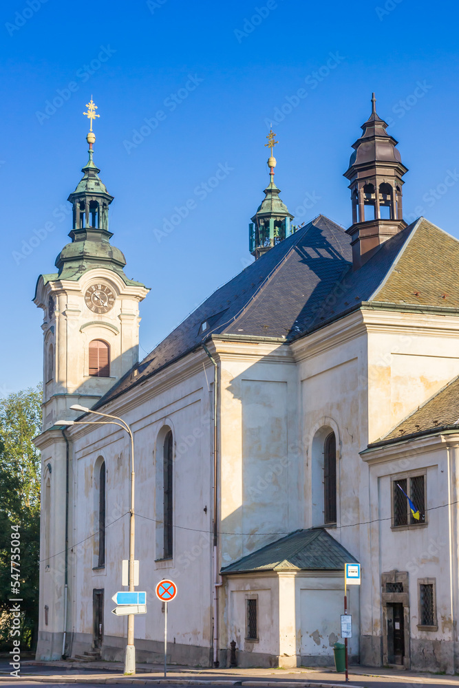 Historic church of the holy cross in Liberec, Czech Republic