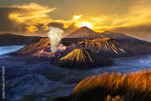 Sunrise at volcano Bromo, Java