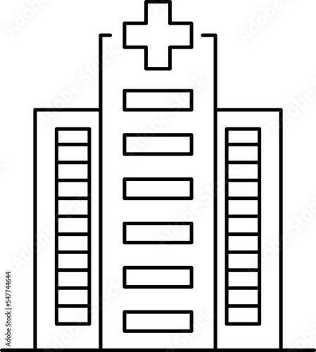 Buildings line icon vector. Bank, library, school, courthouse, hospital, university. Architecture concept. Can be used for topics like office, city, real estate and other