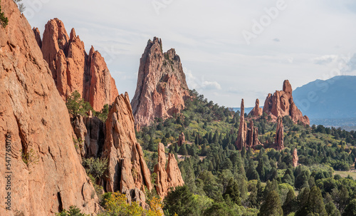 Red rocks of the Garden Of The Gods in Colorado Springs, Colorado.
