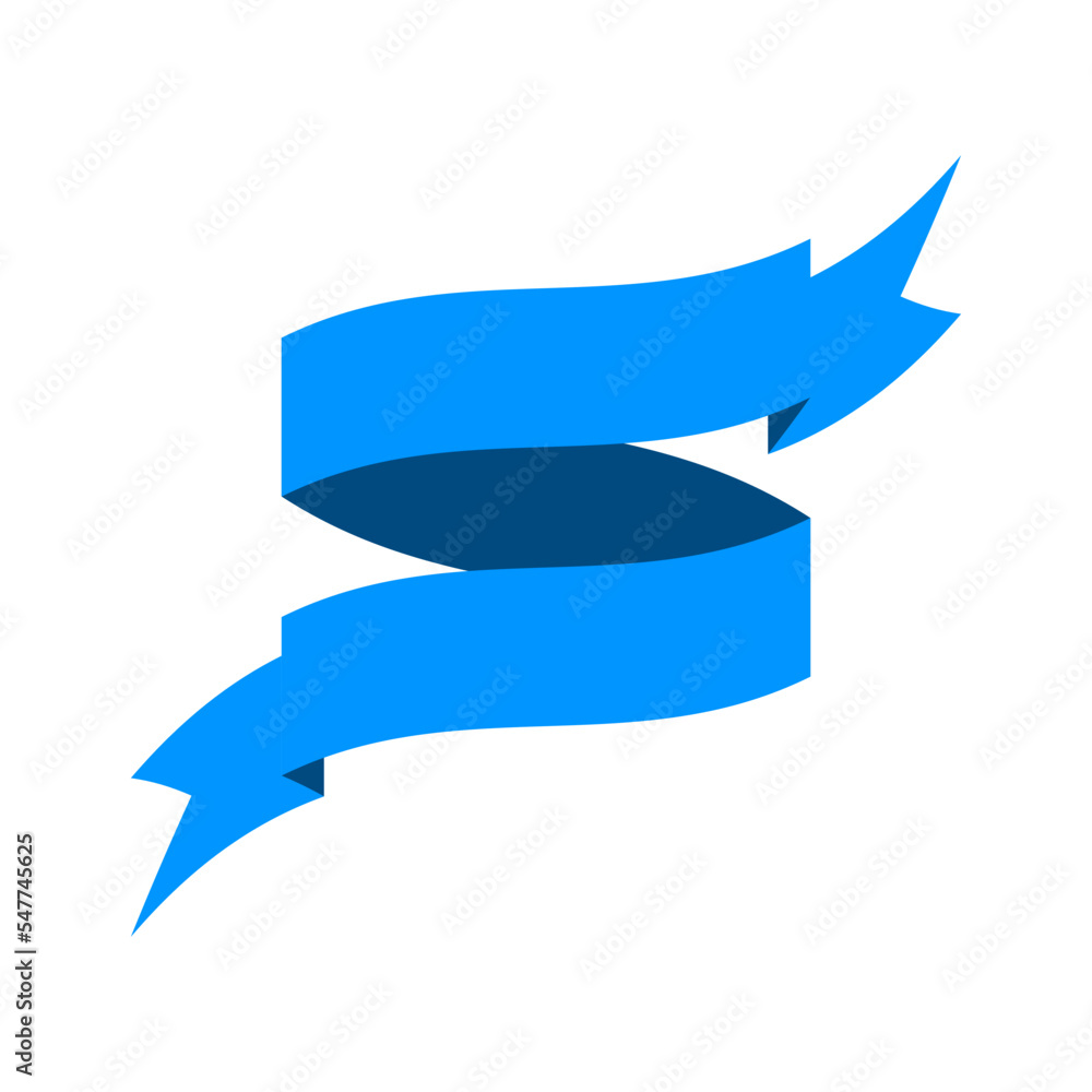 ribbon illustration in trendy flat design ribbon illustration in trendy flat design