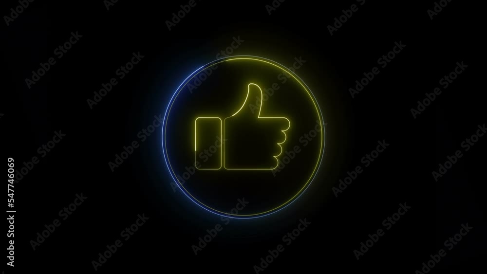 Thumb Up Neon Emoji Background, Animation, Loop, Social Media, Reactions
Thumb Up Neon Emoji Background, Animation, Loop, Social Media, Reactions