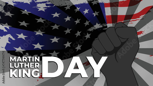 Martin Luther King Day vector illustration, good for greeting card in social media, etc