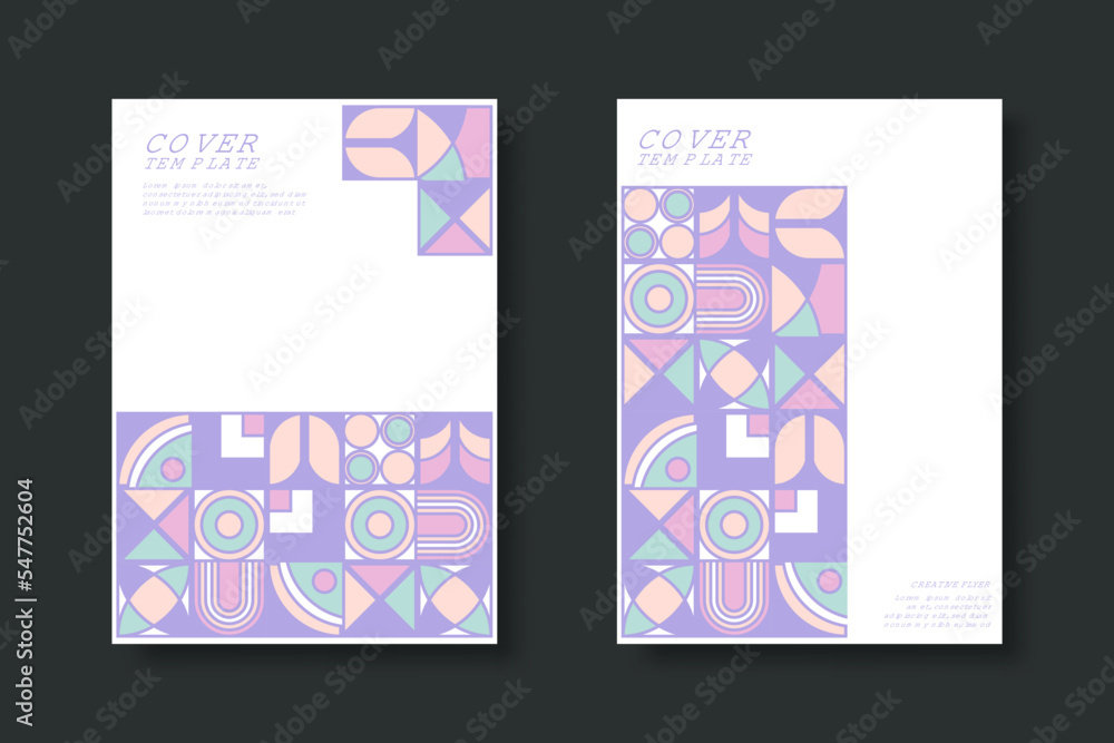 Abstract geometric background. Business template collection. Design poster, cover, wallpaper, notebook, catalog.
