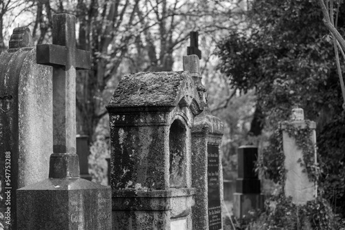 old grave yard haunted and decaying