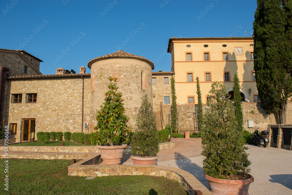Scenes around the Castello di Casole in Tuscany, Italy.