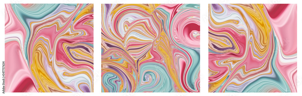 Digital art.Abstract colorful fluid art background.