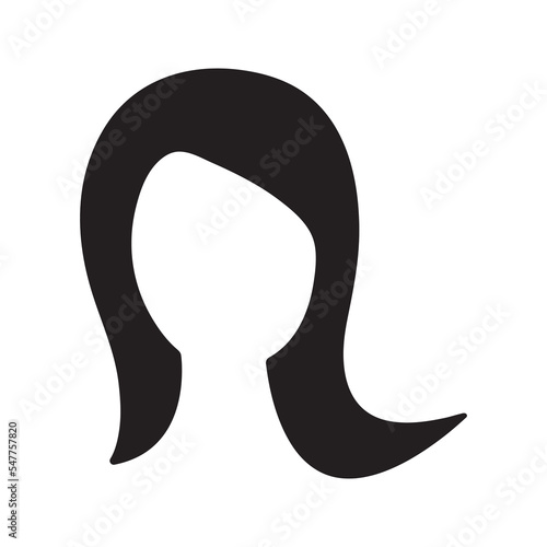 Woman With Long Hair Icon