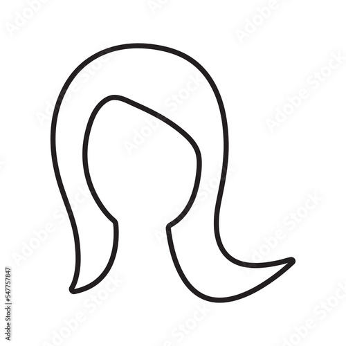 Woman With Long Hair Icon
